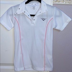 WHITE show riding shirt